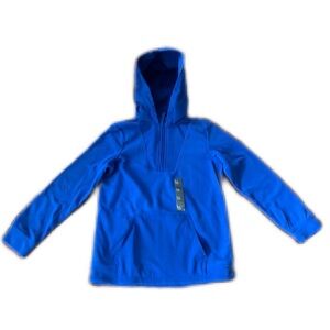 NWOT All In Motion Blue Fleece Hoodie with Kangaroo Pocket